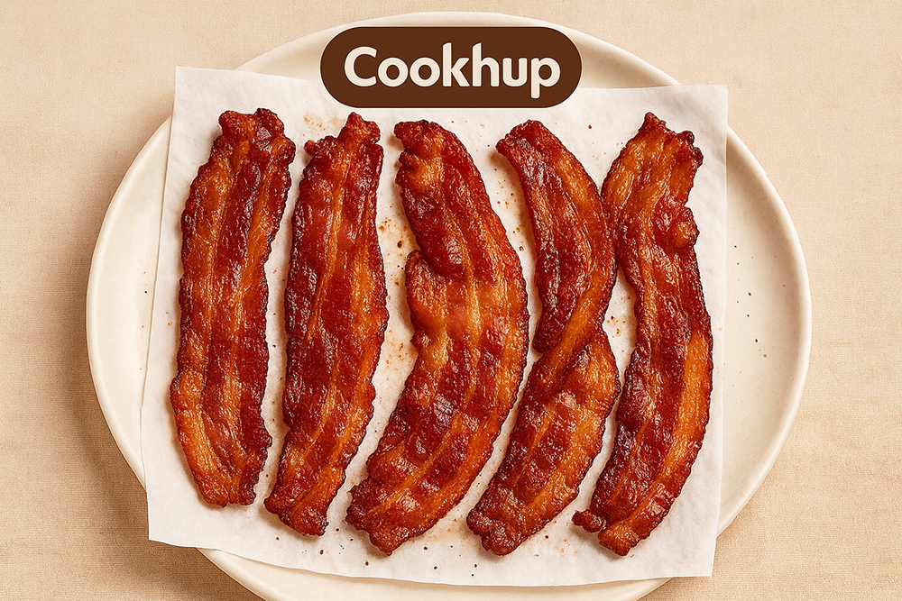 Bacon croustillant au four