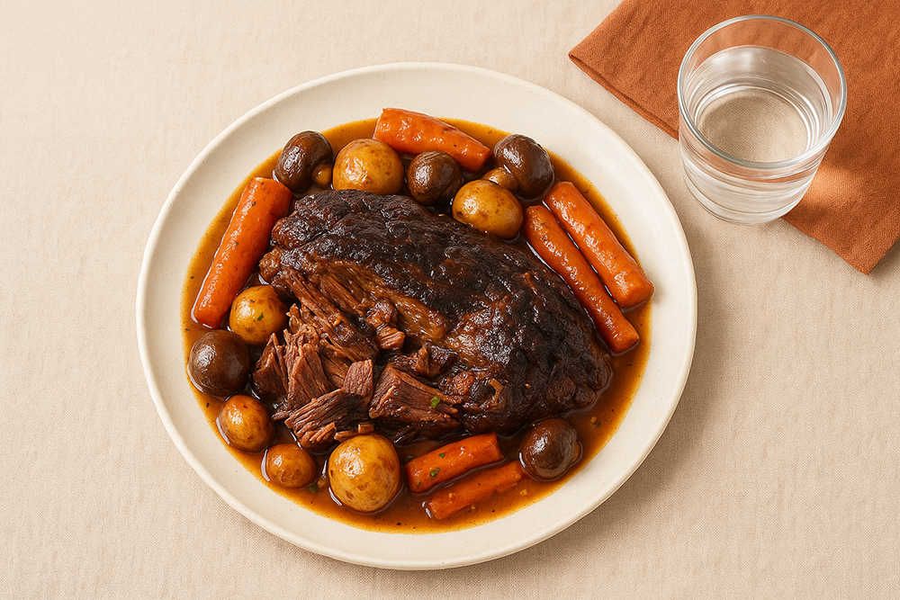 Bœuf braisé classique aux légumes