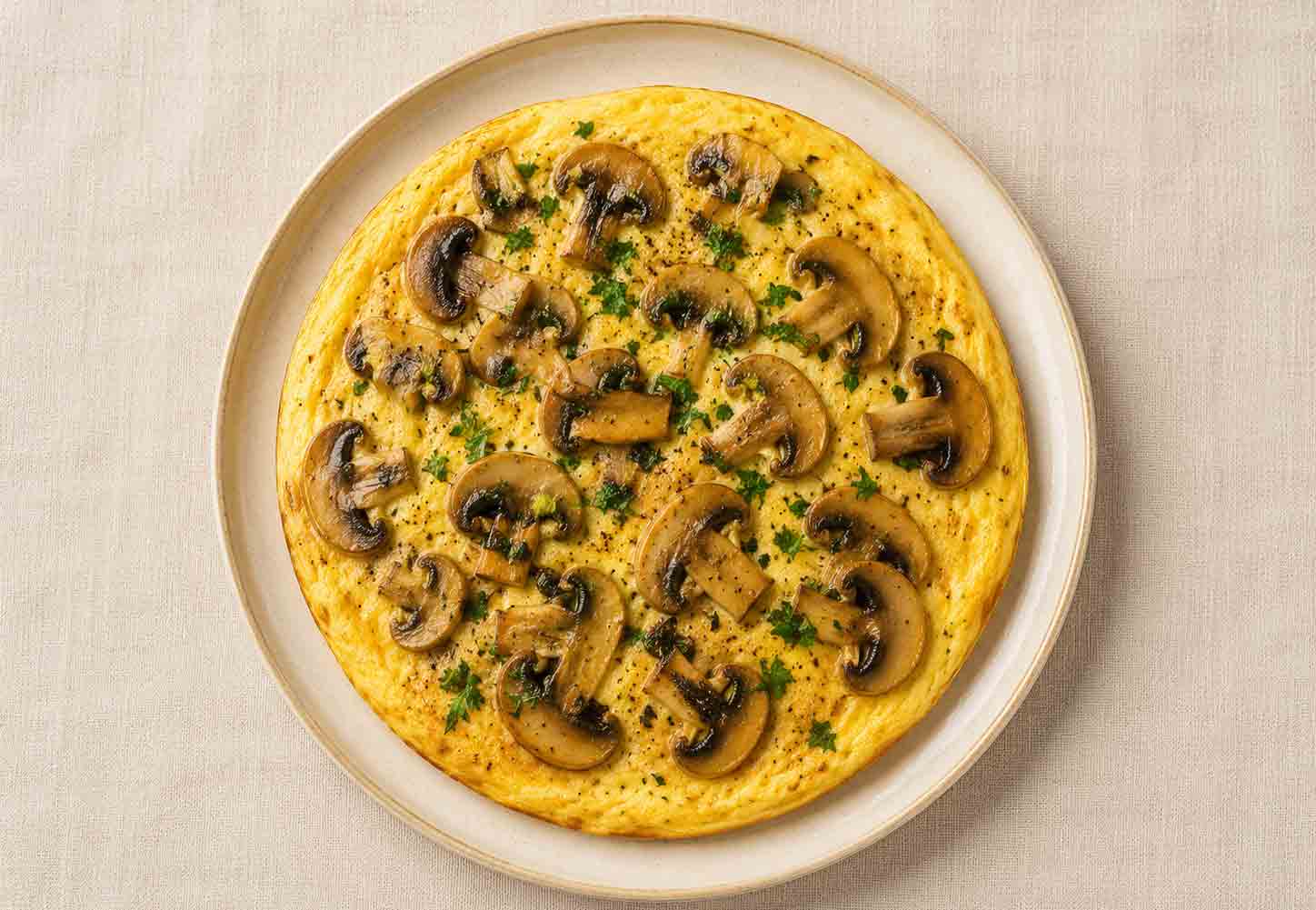 Omelette aux champignons