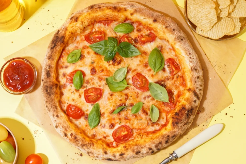 Pizza margherita italienne