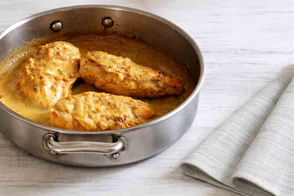 Poulet à la sauce moutarde