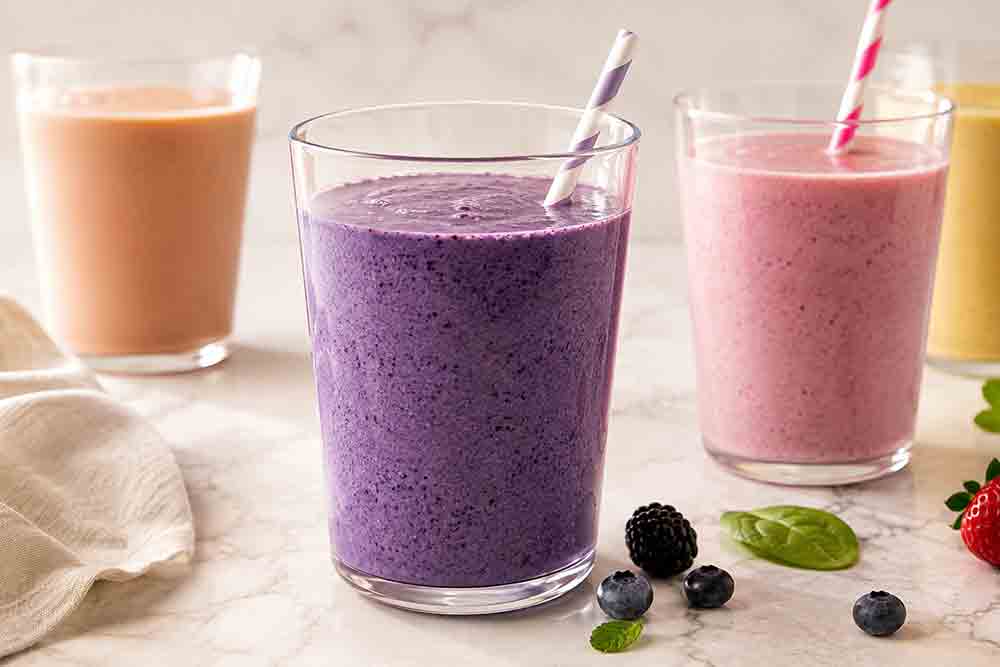Smoothie proteine aux fruits